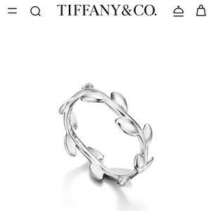 Tiffany & Co Paloma Picasso Olive leaf band ring